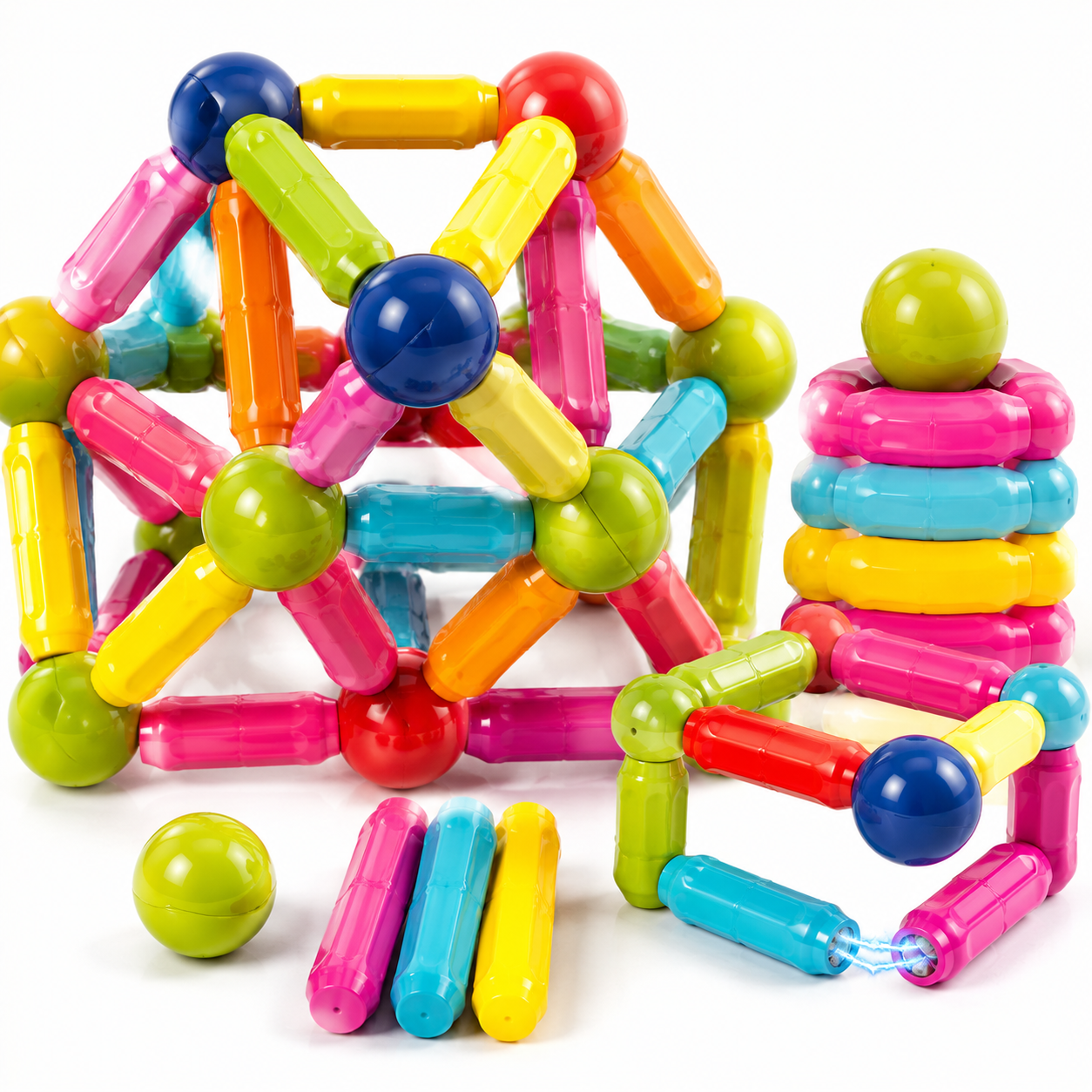 Magnetic Construction Set 36 Pieces – Creative Building & Learning Toy