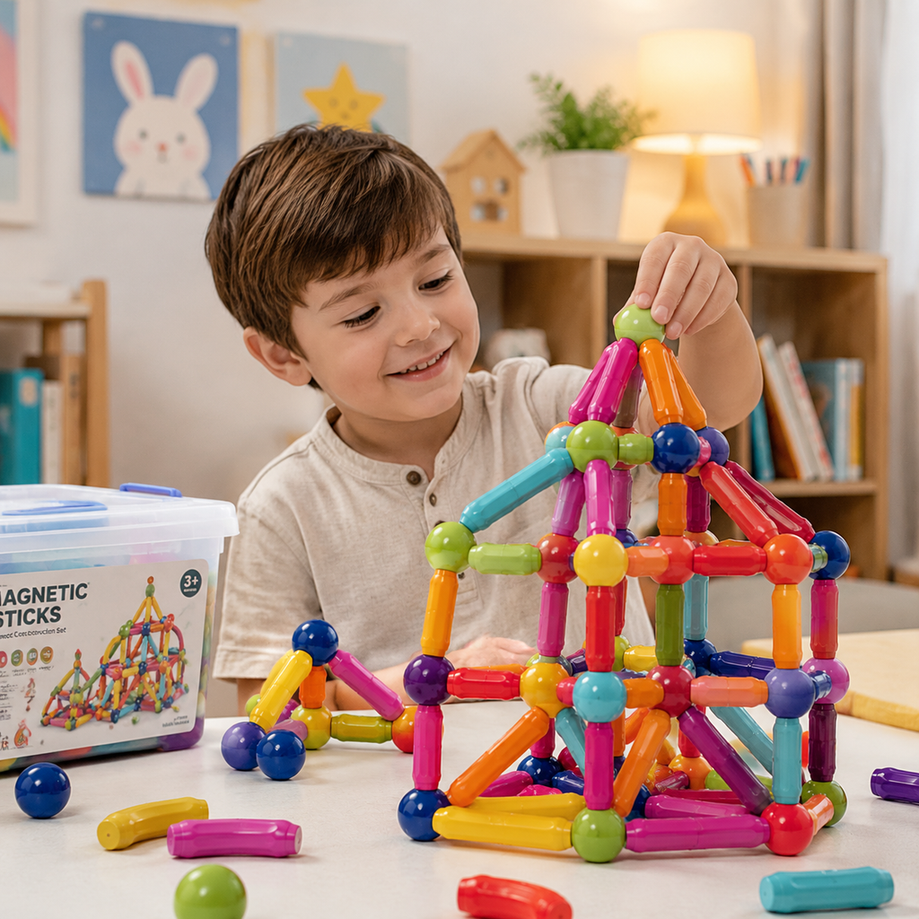 Magnetic Construction Set 36 Pieces – Creative Building & Learning Toy