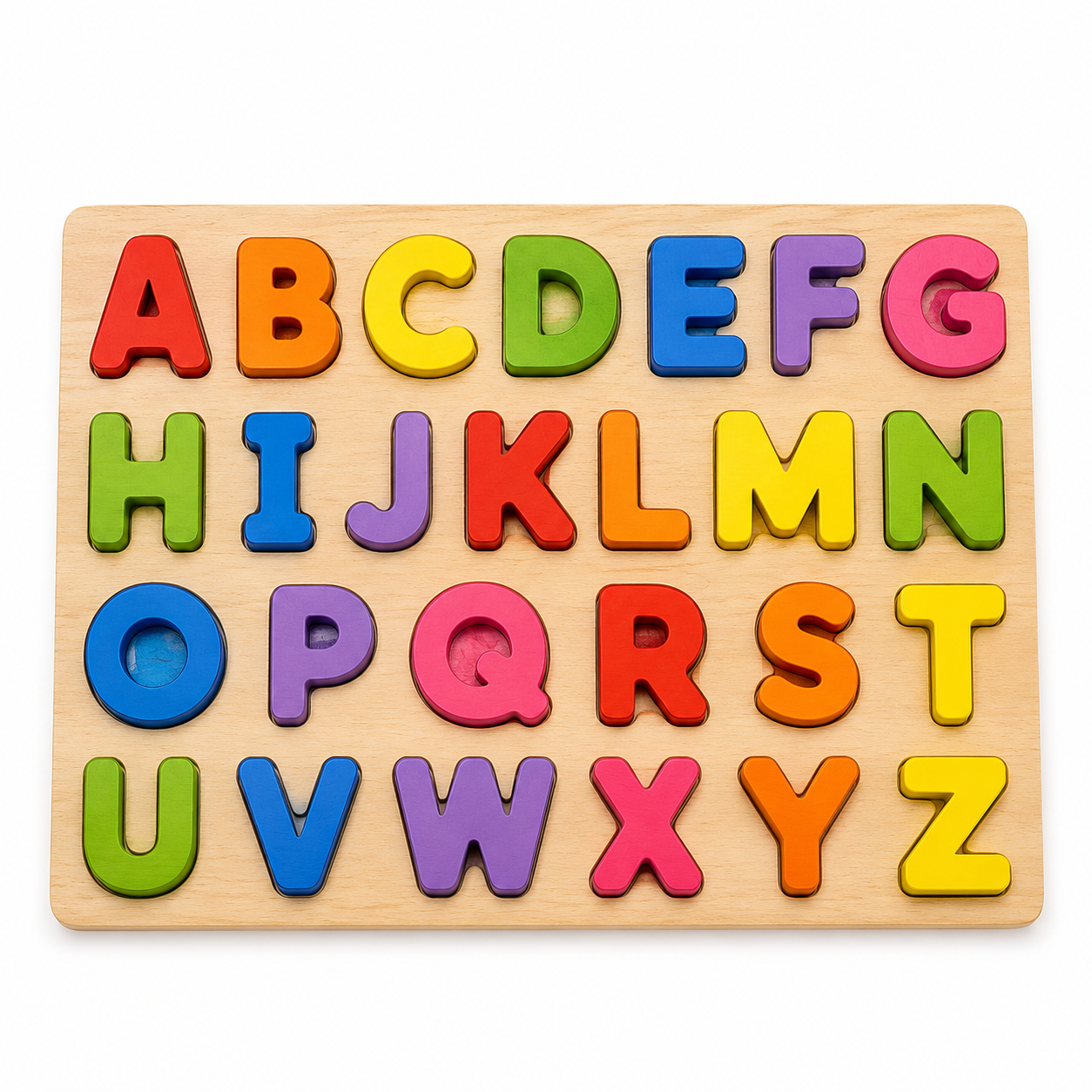 Wooden Alphabet Board – ABC Learning & Educational Puzzle Toy for Kids